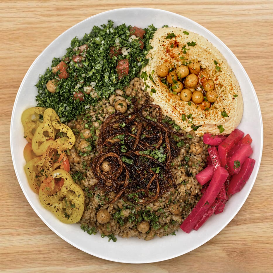 Mujadarra Platter.