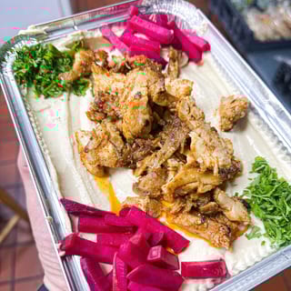 Hummus with Shawarma