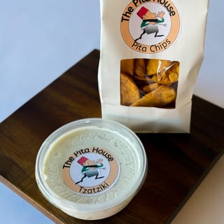 Tzatziki (Cucumber Sauce) with Pita Chips
